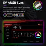 ARGB Gehäuse-Lichtleiste Computer Dekorative Silikon LED-Lampenleiste, Y360 Rund