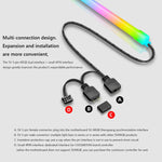 ARGB Gehäuse-Lichtleiste Computer Dekorative Silikon LED-Lampenleiste, Y360 Rund