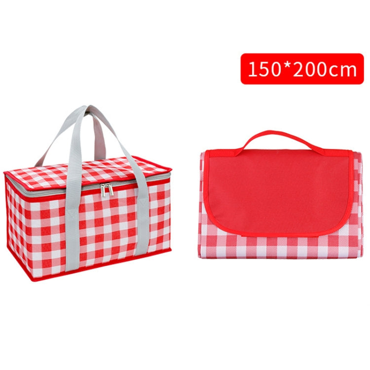 JY2209 Camping feuchtigkeitsdichtes tragbares Picknickkorb-Set, Spez.: Rot Weiß, Gelb Weiß, Blätter, Rot Weiß+150x100cm, Gelb Weiß+150x100cm, Blätter+150x100cm, Rot Weiß+150x200cm, Gelb Weiß+150x200cm, Blätter+150x200cm, Rot Weiß+200x200cm