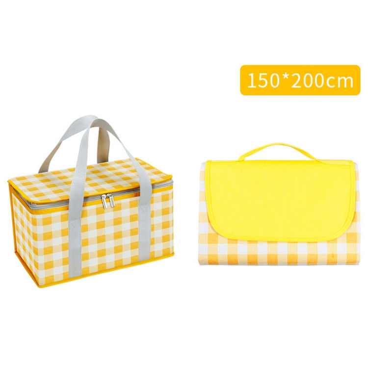 JY2209 Camping feuchtigkeitsdichtes tragbares Picknickkorb-Set, Spez.: Rot Weiß, Gelb Weiß, Blätter, Rot Weiß+150x100cm, Gelb Weiß+150x100cm, Blätter+150x100cm, Rot Weiß+150x200cm, Gelb Weiß+150x200cm, Blätter+150x200cm, Rot Weiß+200x200cm
