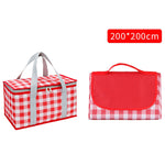 JY2209 Camping feuchtigkeitsdichtes tragbares Picknickkorb-Set, Spez.: Rot Weiß, Gelb Weiß, Blätter, Rot Weiß+150x100cm, Gelb Weiß+150x100cm, Blätter+150x100cm, Rot Weiß+150x200cm, Gelb Weiß+150x200cm, Blätter+150x200cm, Rot Weiß+200x200cm