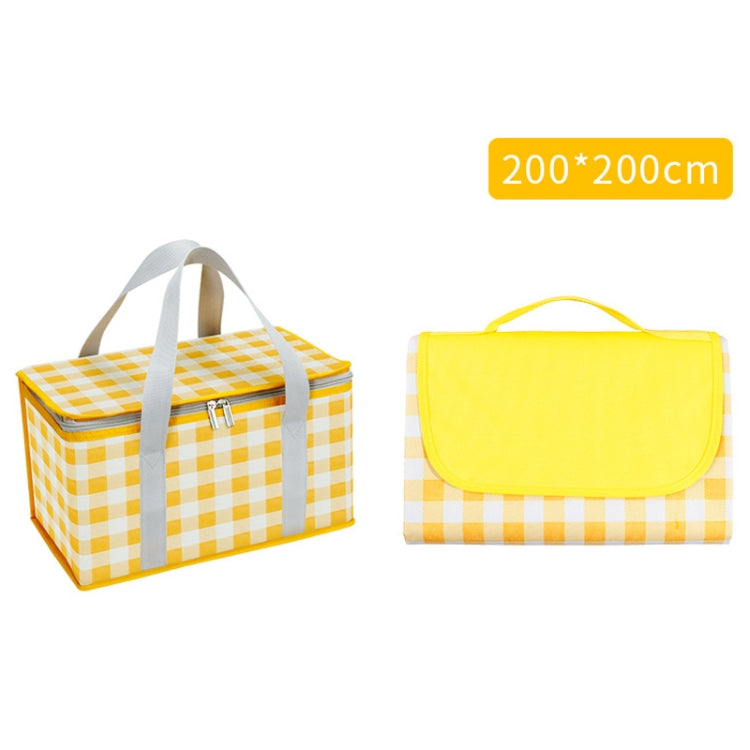 JY2209 Camping feuchtigkeitsdichtes tragbares Picknickkorb-Set, Spez.: Rot Weiß, Gelb Weiß, Blätter, Rot Weiß+150x100cm, Gelb Weiß+150x100cm, Blätter+150x100cm, Rot Weiß+150x200cm, Gelb Weiß+150x200cm, Blätter+150x200cm, Rot Weiß+200x200cm