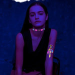 2 Stück fluoreszierende, wasserfeste Tattoo-Aufkleber mit Bronzing-Effekt, JYG-001, JYG-002, JYG-003, JYG-004, JYG-005, JYG-006, JYG-007, JYG-008