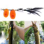 HENGJIA SP304 6,5 cm 13 g Federhaken drehbarer Pailletten-Köder, SP304 Gelb, SP304 Orange Rot, SP304 Schwarz