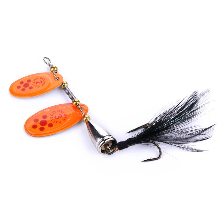 HENGJIA SP304 6,5 cm 13 g Federhaken drehbarer Pailletten-Köder, SP304 Gelb, SP304 Orange Rot, SP304 Schwarz