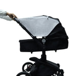 Universal-Kinderwagenzubehör Sonnenschutz mit sichtbarem Verdeck, Grau, Pink, Schwarz