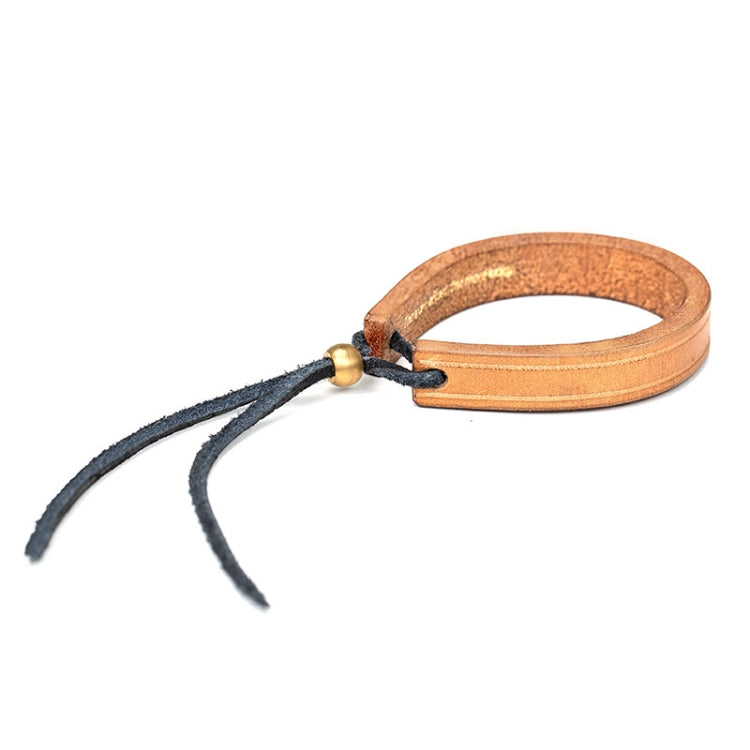 Herren Vintage Pflanzlich Gegerbter Leder Ring des Lebens Paar Schmuck Armband, Hauptfarbe, Braun