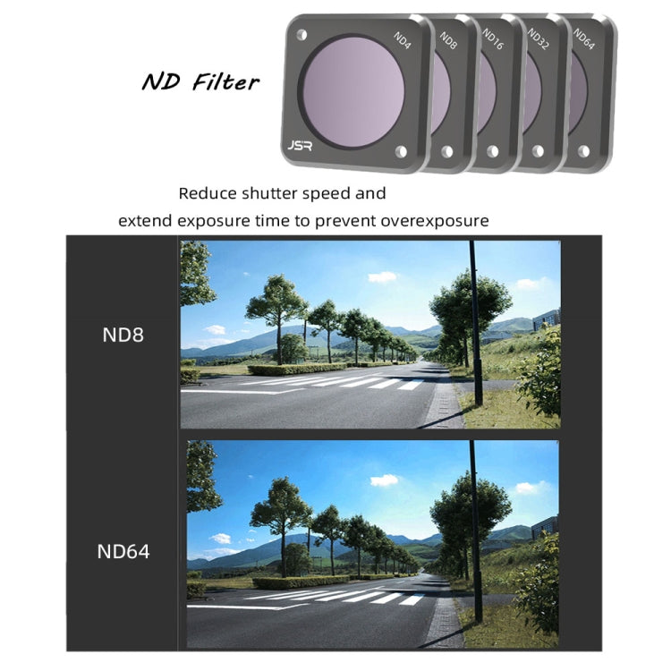 JUNESTAR Action-Kamerafilter für DJI Action 2, Stil: CPL, ND4, ND8, ND16, ND32, ND64, ND1000, ND8PL, ND16PL, ND32PL, ND64PL, Makro 10x, Nacht, Stern, CS-3in1, CS-4in1, CS-4in1 (NDPL), CS-6in1, CS-8in1