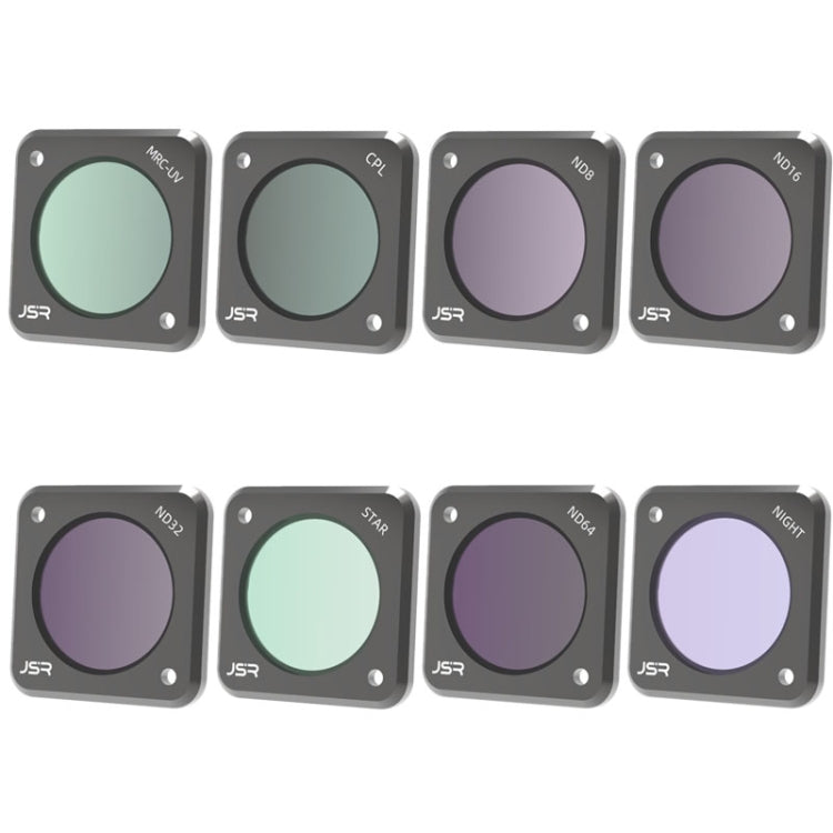 JUNESTAR Action-Kamerafilter für DJI Action 2, Stil: CPL, ND4, ND8, ND16, ND32, ND64, ND1000, ND8PL, ND16PL, ND32PL, ND64PL, Makro 10x, Nacht, Stern, CS-3in1, CS-4in1, CS-4in1 (NDPL), CS-6in1, CS-8in1
