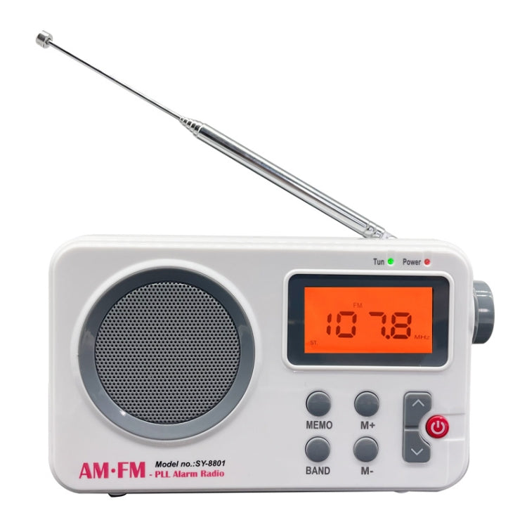 SY-8801 Tragbares Retro-Radio HD LCD-Bildschirm Gewicht Bass Kurzwellenradio, SY-8801