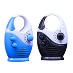 Sayin SY-950 Tragbares wasserdichtes kleines Radio AM/FM Universalband Seniorenradio, SY-950 Blau, SY-950 Schwarz