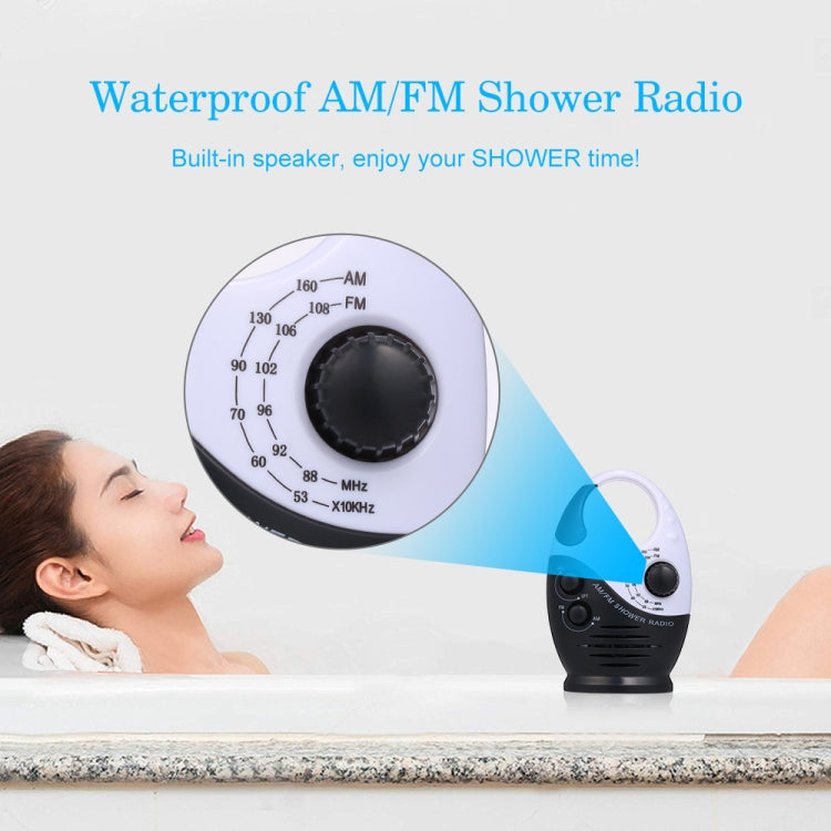 Sayin SY-950 Tragbares wasserdichtes kleines Radio AM/FM Universalband Seniorenradio, SY-950 Blau, SY-950 Schwarz