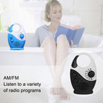 Sayin SY-950 Tragbares wasserdichtes kleines Radio AM/FM Universalband Seniorenradio, SY-950 Blau, SY-950 Schwarz