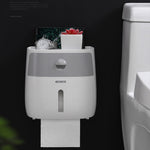 ECOCO E1804 Toiletten-Multifunktions-Doppel-Lagen-Tissue-Rack, Weiß+Grau, Weiß+Schwarz, Rosa+Rosa, Blau+Blau