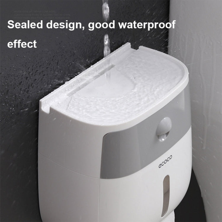 ECOCO E1804 Toiletten-Multifunktions-Doppel-Lagen-Tissue-Rack, Weiß+Grau, Weiß+Schwarz, Rosa+Rosa, Blau+Blau