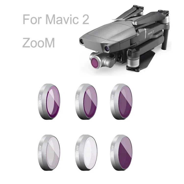 JSR Zoomfilter-Zubehör für DJI Mavic 2, Spezifikationen: MCUV, CPL, ND4, ND8, ND16, ND32, Stern, CPL/ND8/ND16, ND4/ND8/ND16/ND32, UV/CPL/ND4/ND8/ND16, Stern/CPL/ND4/ND8/ND16/ND32