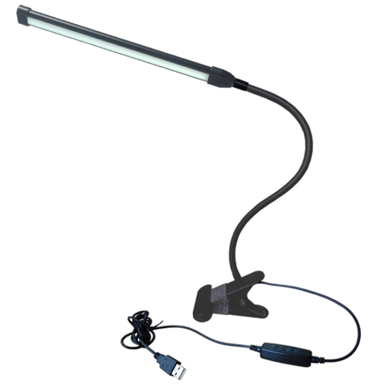 USB Clip Lampe Studenten Augenschutz LED Dimmbares Schreibtischlicht, Lila, Gold, Schwarz, Silber