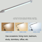 USB Clip Lampe Studenten Augenschutz LED Dimmbares Schreibtischlicht, Lila, Gold, Schwarz, Silber