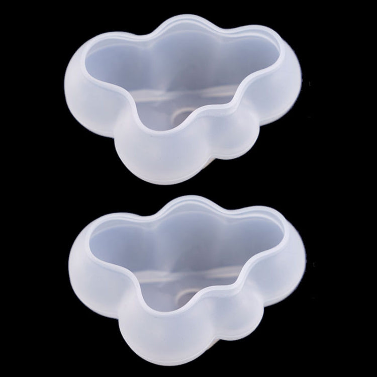 2 Stück Wolken-DIY-Spiegel-Silikonform, Spezifikation: Groß, Klein, Mittel, Groß
