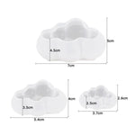 2 Stück Wolken-DIY-Spiegel-Silikonform, Spezifikation: Groß, Klein, Mittel, Groß