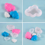 2 Stück Wolken-DIY-Spiegel-Silikonform, Spezifikation: Groß, Klein, Mittel, Groß