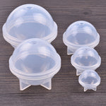 Kristall-Epoxyharz-Kugel-Silikonform DIY handgemachter Schmuck Kugelherstellungsform, 20 STÜCK 20mm, 20 STÜCK 30mm, 10 STÜCK 40mm, 4 STÜCK 50mm, 4 STÜCK 60mm