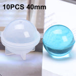 Kristall-Epoxyharz-Kugel-Silikonform DIY handgemachter Schmuck Kugelherstellungsform, 20 STÜCK 20mm, 20 STÜCK 30mm, 10 STÜCK 40mm, 4 STÜCK 50mm, 4 STÜCK 60mm
