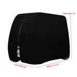 210D Oxford-Stoff Golfwagen-Abdeckung Scooter Kart Staubschutz, 242 x 122 x 168 cm, 275 x 122 x 168 cm, 285 x 122 x 168cm