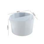 2 Stück DIY Kristall-Epoxid-Farbtrennungstasse Silikon-Tönungstasse, Stil:, 2 Stück 2 Gitter, 2 Stück 3 Gitter, 2 Stück 4 Gitter, 2 Stück 5 Gitter