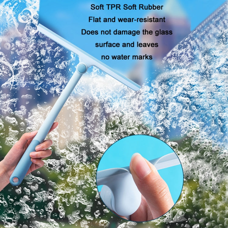 360-Grad drehbarer Glaswischer Haushaltsspiegel-Fensterbürste, Blau, Grün, Schwarz