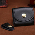 S122 Vintage Mini Leder-Kopfhörertasche, Kaffee, Weinrot, Schwarz, Blau, Grau, Grün