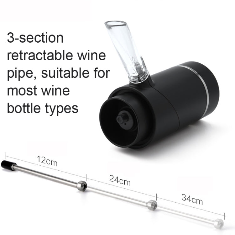 Elektrischer Rotwein-Dekanter-Spender, Stil:, Rot ABS, Edelstahl, Edelstahl mit Basis