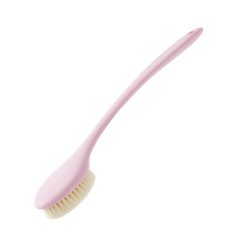 Badebürste mit langem Griff und weichen Borsten aus Nylon, weiche Borsten Weiß, weiche Borsten Grau, weiche Borsten Blau, weiche Borsten Rosa