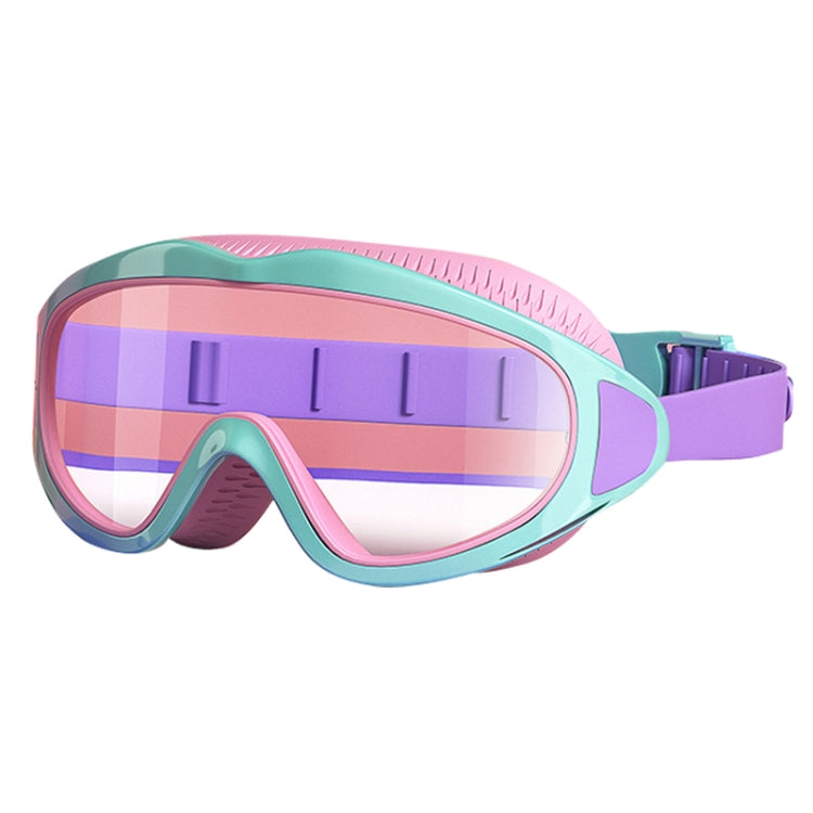 Antibeschlag Kinder Schwimmbrille Bequeme Große Rahmen Taucherbrille, Macaron, Flutblau, Kürbis Orange, Milchweiß, Eissee Blau, Pink Blau, Galvanisiert See Blau, Galvanisiert Milchweiß, Galvanisiert Milchpink