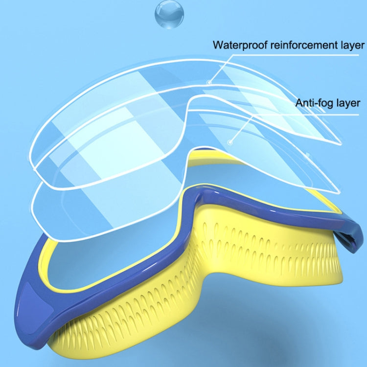 Antibeschlag Kinder Schwimmbrille Bequeme Große Rahmen Taucherbrille, Macaron, Flutblau, Kürbis Orange, Milchweiß, Eissee Blau, Pink Blau, Galvanisiert See Blau, Galvanisiert Milchweiß, Galvanisiert Milchpink