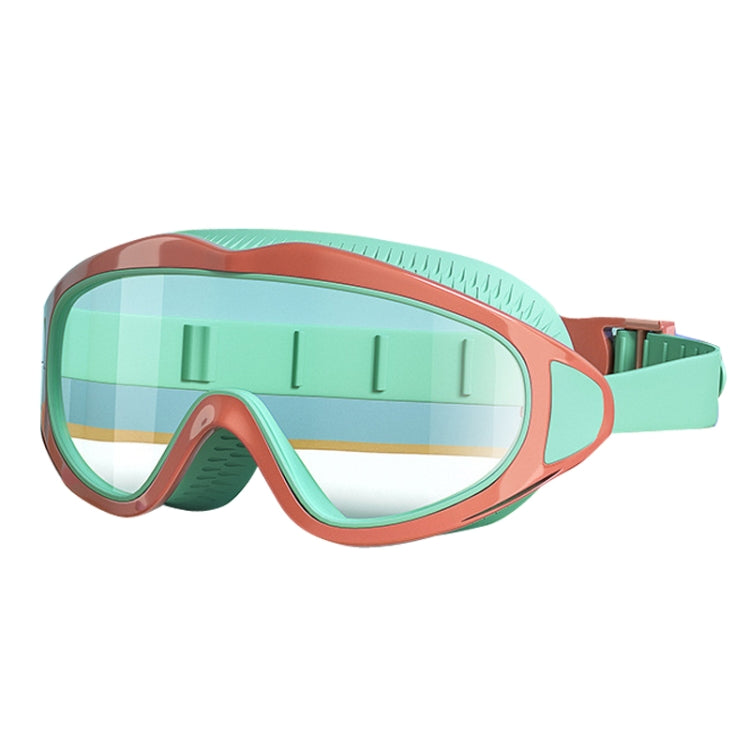 Antibeschlag Kinder Schwimmbrille Bequeme Große Rahmen Taucherbrille, Macaron, Flutblau, Kürbis Orange, Milchweiß, Eissee Blau, Pink Blau, Galvanisiert See Blau, Galvanisiert Milchweiß, Galvanisiert Milchpink
