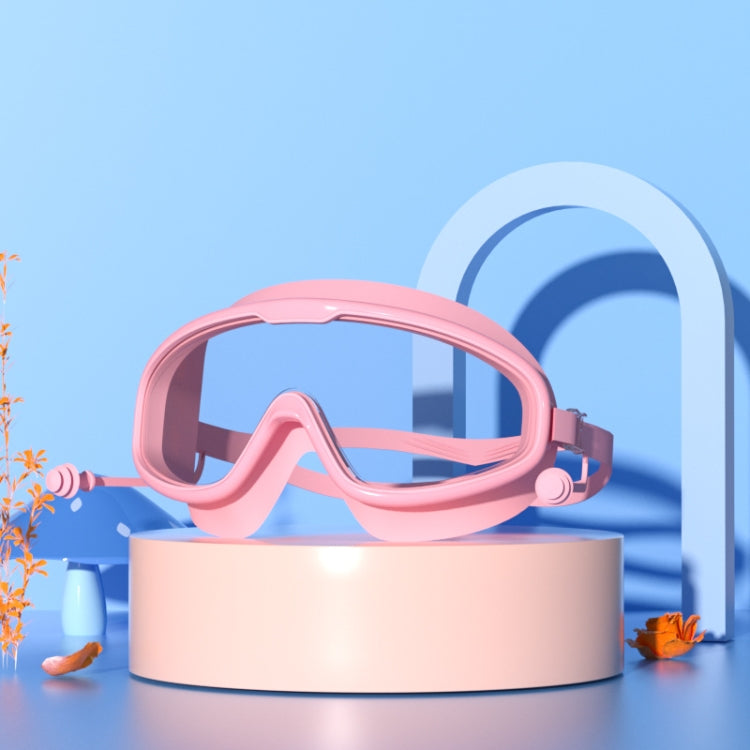 Große Rahmen Wasserdichte und Antibeschlag HD Transparente Kinder-Schwimmbrille, HD Transparente Schwimmbrille (Weiß), HD Transparente Schwimmbrille (Pink), HD Transparente Schwimmbrille (Blau Gelb), HD Transparente Schwimmbrille (Blau Weiß)