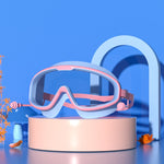 Große Rahmen Wasserdichte und Antibeschlag HD Transparente Kinder-Schwimmbrille, HD Transparente Schwimmbrille (Weiß), HD Transparente Schwimmbrille (Pink), HD Transparente Schwimmbrille (Blau Gelb), HD Transparente Schwimmbrille (Blau Weiß)