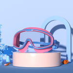 Große Rahmen Wasserdichte und Antibeschlag HD Transparente Kinder-Schwimmbrille, HD Transparente Schwimmbrille (Weiß), HD Transparente Schwimmbrille (Pink), HD Transparente Schwimmbrille (Blau Gelb), HD Transparente Schwimmbrille (Blau Weiß)