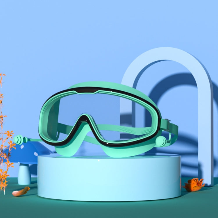 Große Rahmen Wasserdichte und Antibeschlag HD Transparente Kinder-Schwimmbrille, HD Transparente Schwimmbrille (Weiß), HD Transparente Schwimmbrille (Pink), HD Transparente Schwimmbrille (Blau Gelb), HD Transparente Schwimmbrille (Blau Weiß)