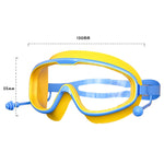 Große Rahmen Wasserdichte und Antibeschlag HD Transparente Kinder-Schwimmbrille, HD Transparente Schwimmbrille (Weiß), HD Transparente Schwimmbrille (Pink), HD Transparente Schwimmbrille (Blau Gelb), HD Transparente Schwimmbrille (Blau Weiß)