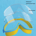 Große Rahmen Wasserdichte und Antibeschlag HD Transparente Kinder-Schwimmbrille, HD Transparente Schwimmbrille (Weiß), HD Transparente Schwimmbrille (Pink), HD Transparente Schwimmbrille (Blau Gelb), HD Transparente Schwimmbrille (Blau Weiß)