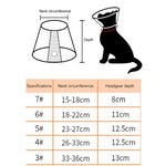 Schutzhalsband für Haustiere, Katzen und Hunde, Beißschutz nach kosmetischen Eingriffen und Operationen, Größen: Nr. 7/8 cm, Nr. 7, Nr. 6, Nr. 5, Nr. 4, Nr. 3