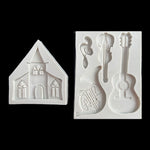 Schloss Musical Silikonform Schokolade Fondant Kuchen Dekor, Stil:, Spezifikation: Dreieck, Dreieck, Rechteck