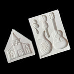 Schloss Musical Silikonform Schokolade Fondant Kuchen Dekor, Stil:, Spezifikation: Dreieck, Dreieck, Rechteck