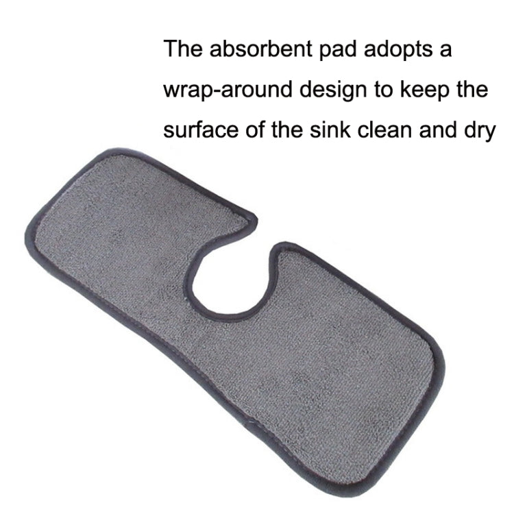 Beckenablaufmatte Saugfähiges Reinigungspad Fasertuch Wassermatte Zufällige Farblieferung, Größe:, 38x13.5cm, 46x10cm, 46x15cm, 62.5x13cm