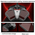 JK Omnidirektionales Aufsteckmikrofon mit integrierter Soundkarte, flexibles Gaming-Mikrofon, 3,5 mm
