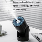 L09 USB Einsteckbarer Drehbarer Bunter Nachtlicht Luftbefeuchter, Weiß, Rosa, Schwarz