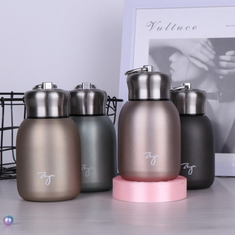 280 ml 304 Edelstahlgriff Vakuumisolierbecher, Big Belly Geschenktasse, Schwarz, Gold, Grün, Silber, Roségold