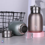 280 ml 304 Edelstahlgriff Vakuumisolierbecher, Big Belly Geschenktasse, Schwarz, Gold, Grün, Silber, Roségold